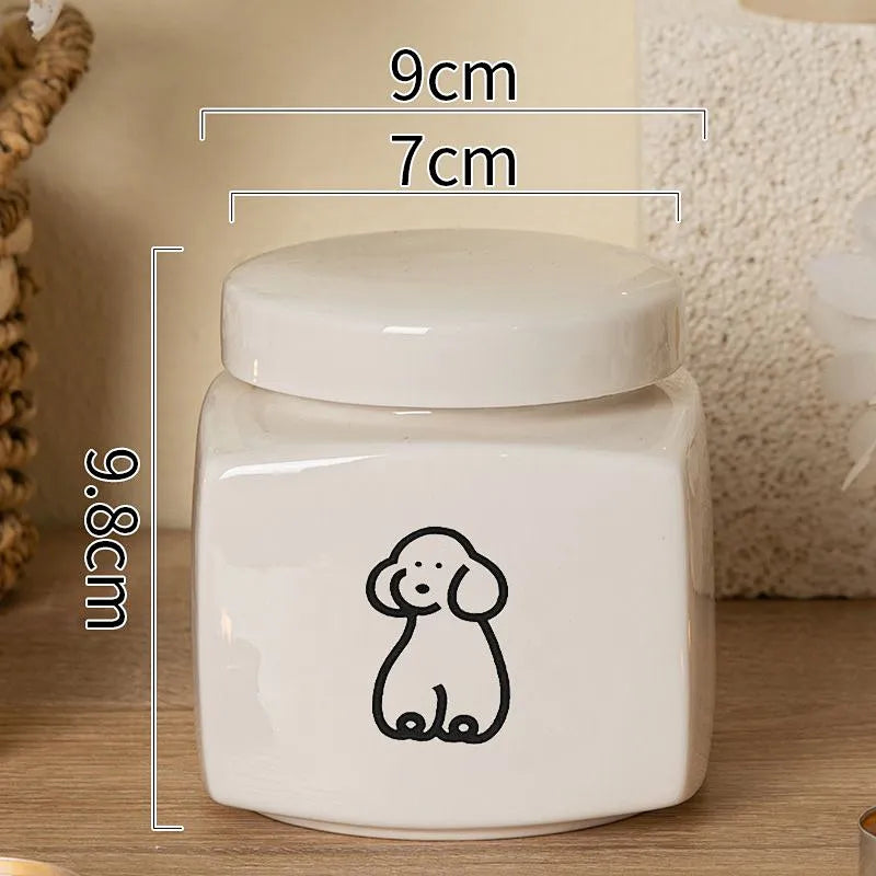 Dog Ashes Keepsake Urn | Pet Memorial Hair Storage Jar, Moisture-Proof Cremation Container