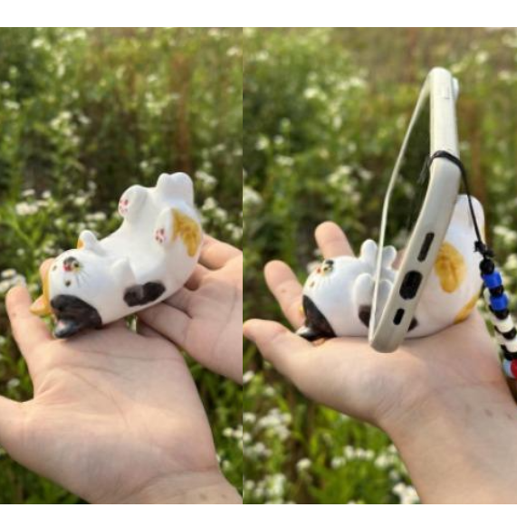 Hand-Painted Custom Pet Ceramic Phone Stand
