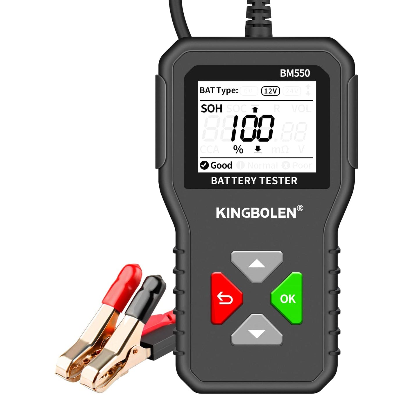 KingBolen BM550 Car Battery Tester 6V 12V 24V