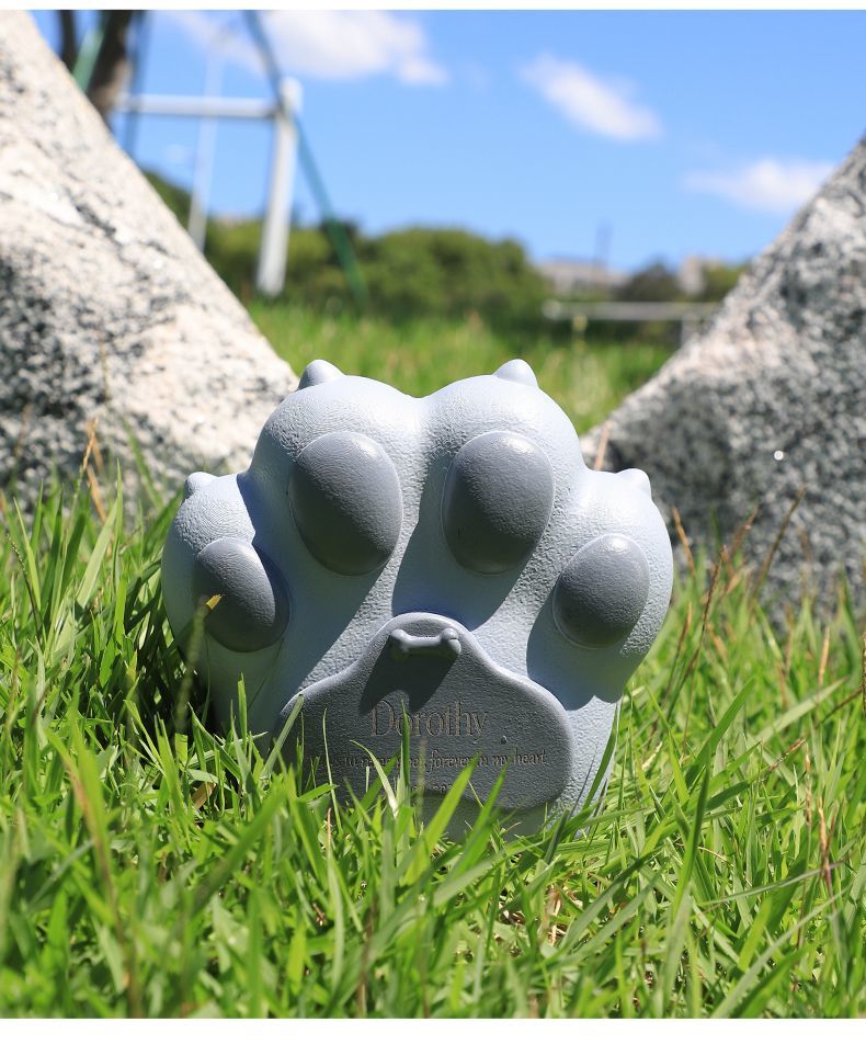 Resin Paw Print Pet Urn (Cremation Ashes Keepsake Box) - Whisperwoods