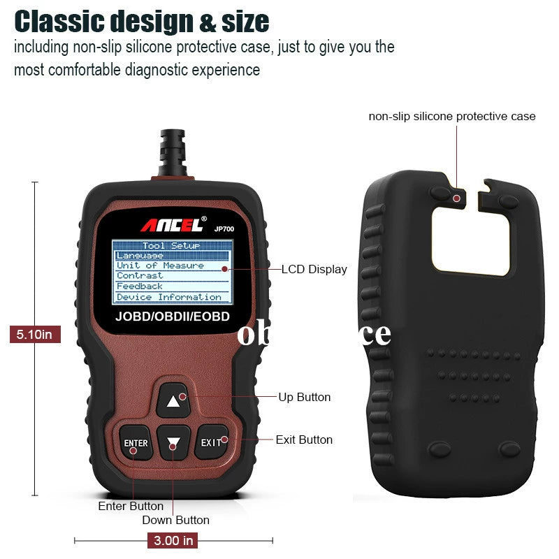 Diagnostic Scanner Ancel JP700 JOBD OBD2 Japanese Cars For Toyota Nissan Honda Mazda