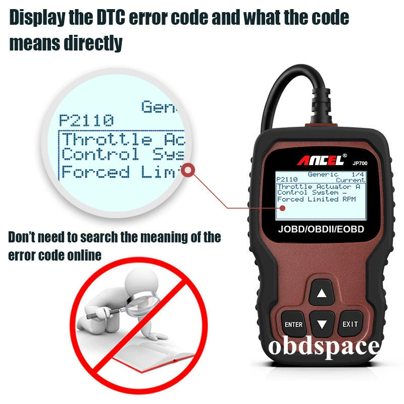 Diagnostic Scanner Ancel JP700 JOBD OBD2 Japanese Cars For Toyota Nissan Honda Mazda