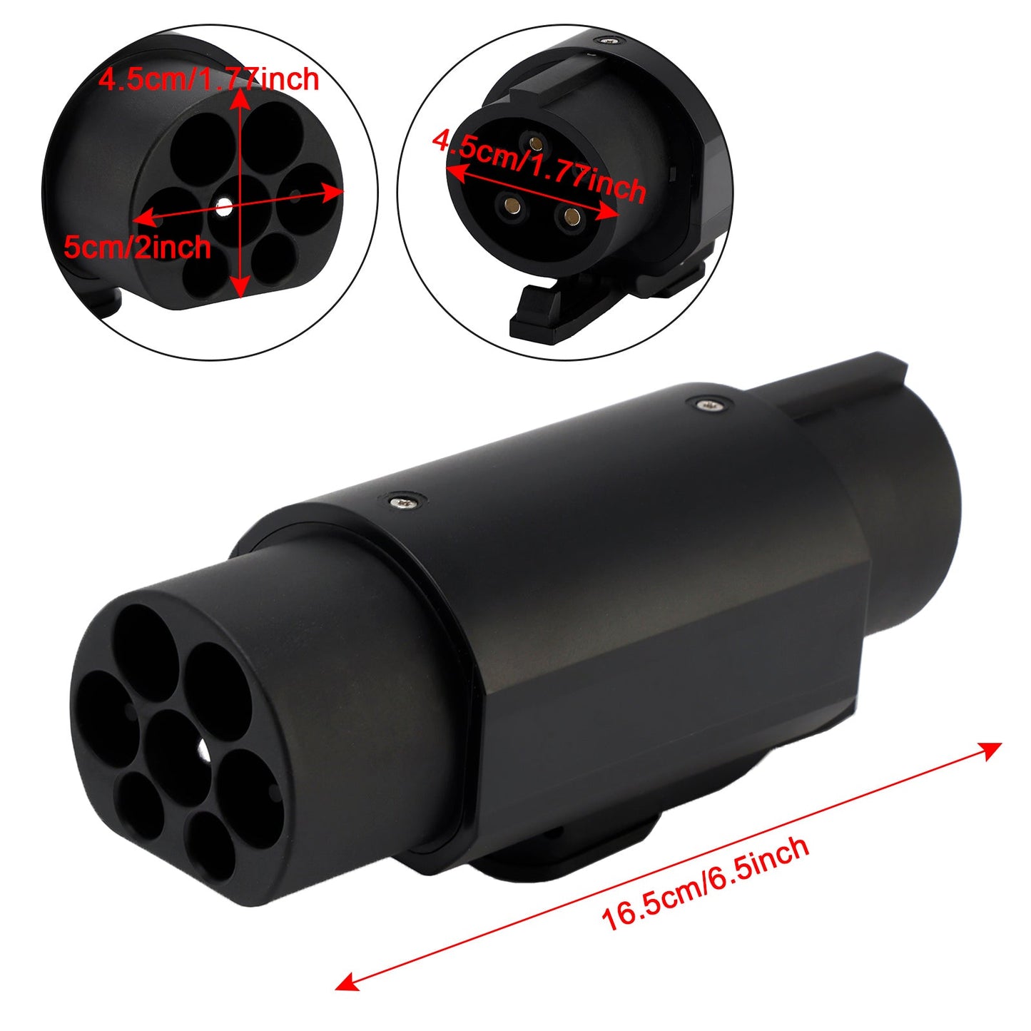 Type 2 to Type 1 EV Charging Adapter – SAE J1772 32A 250V 7kW