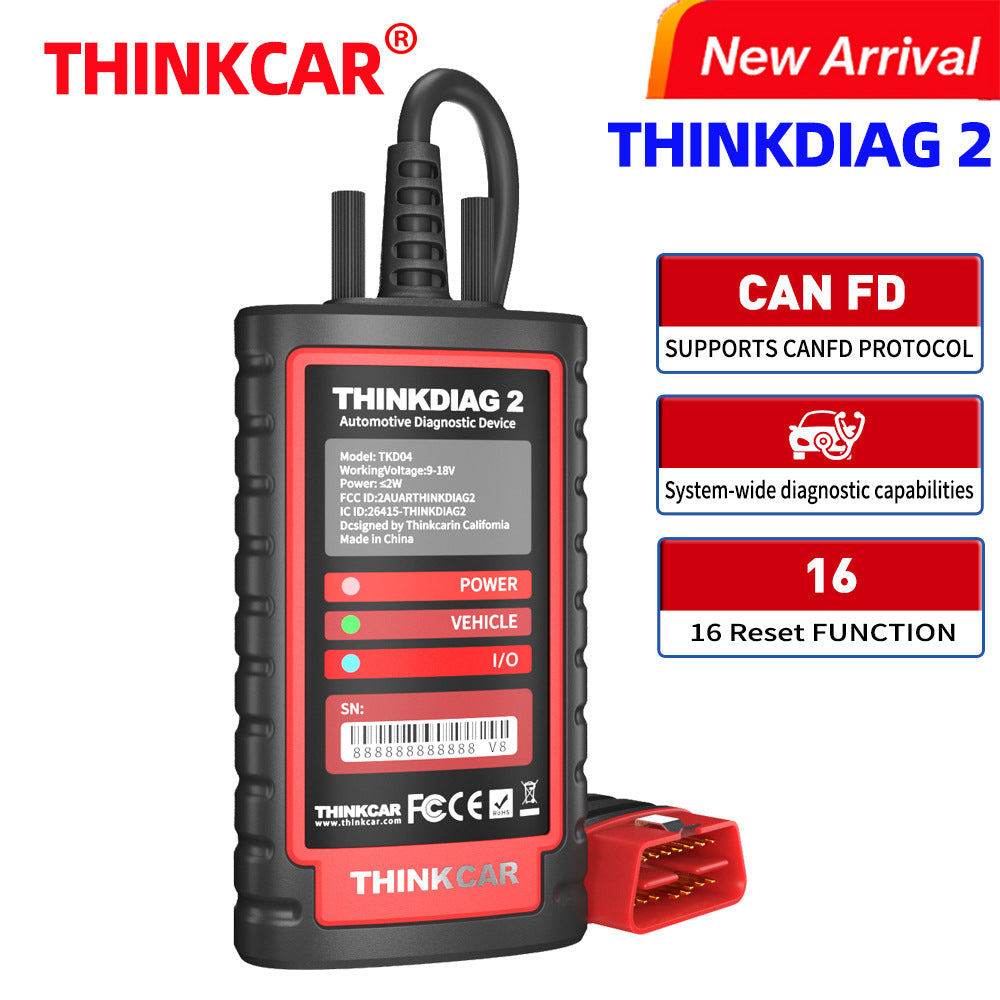 Thinkcar ThinkDiag 2 Free one-year software for automotive fault diagnosis, supporting the CAN-FD protocol - Whisperwoods