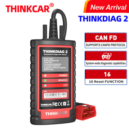 Thinkcar ThinkDiag 2 Free one-year software for automotive fault diagnosis, supporting the CAN-FD protocol - Whisperwoods