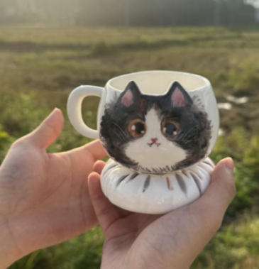 Hand-Painted Custom Pet Ceramic Mug - Whisperwoods