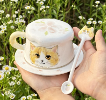 Hand-Painted Custom Pet Ceramic Mug - Whisperwoods
