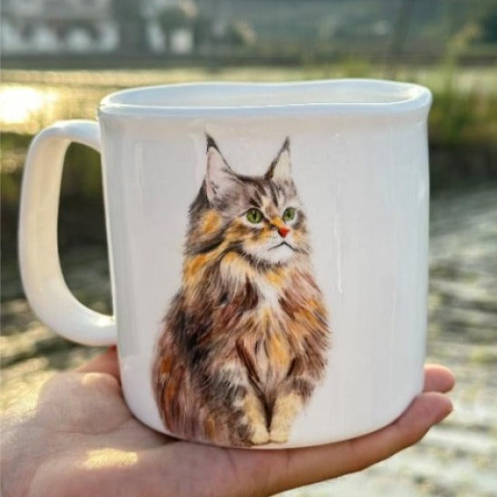 Hand-Painted Custom Pet Ceramic Mug - Whisperwoods