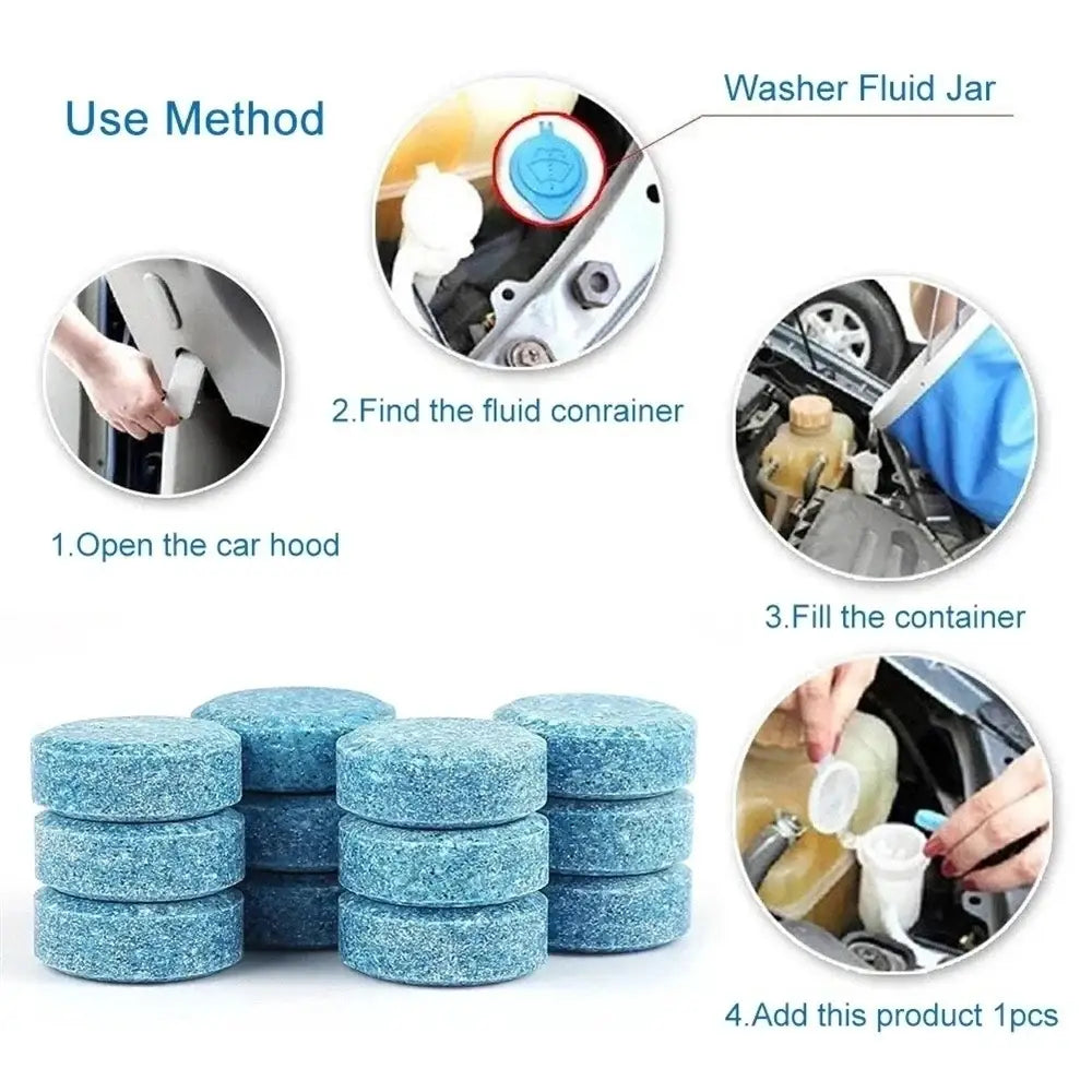 Car Windscreen Cleaner - Effervescent Tablets (20PCS)