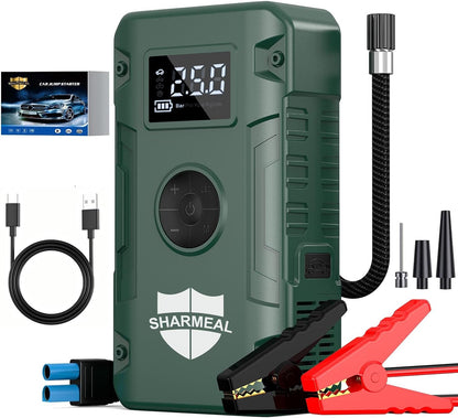 GL963 12V Jump Starter with Air Inflator (Black)