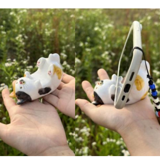 Hand-Painted Custom Pet Ceramic Phone Stand